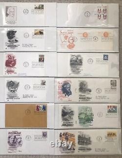 Photo Album With 265 US First Day Of Issue FDC 1968-1975