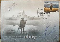 RARE Hrybov Gribov Autograph FDC Envelope Cover Stamp russian Warship go FK