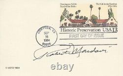 ROBERT MONDAVI Autographed Inscribed First Day Cover CARD FDC