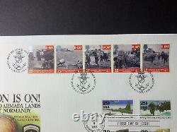 Rare Normandy D-Day British, U. S. And French First Day Of Issue Stamps