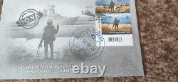 Russian Warship Go F. Done! Ukrainian FDC Stamp Envelope first day! Stamp
