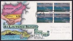 Scott 2091 St. Lawrence Seaway Dorothy Knapp Hand Painted First Day Cover Fdc