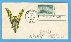 Scott 939 Merchant Marine Hand Drawn Fdc First Day Cover Usmma Kings Point Mmp