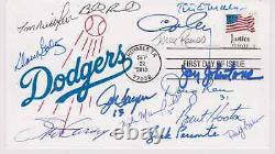 Signed 1981 World Series Champion Los Angeles Dodgers Team Fdc First Day Cover