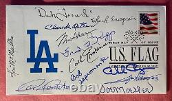 Signed Fdc Los Angeles Dodgers Legends First Day Cover (12 Sigs)