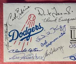 Signed Fdc Los Angeles Dodgers Legends First Day Cover (12 Sigs)