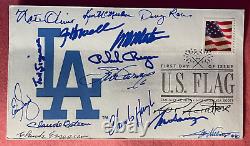 Signed Fdc Los Angeles Dodgers Legends First Day Cover (15 Sigs)