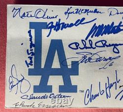 Signed Fdc Los Angeles Dodgers Legends First Day Cover (15 Sigs)