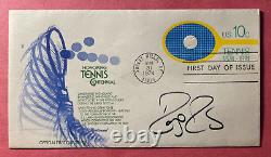 Signed Roger Federer Fdc Autographed First Day Cover Tennis Hof