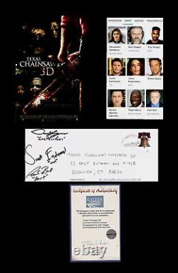 Signed fdc first day cover TEXAS CHAINSAW MASSACRE