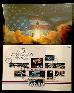 StampTLC US 1909 NASA 25th Apollo 11 Space Moon DK Stone Autograph Numbered FDC