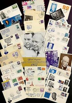 StampTLC US President Eisenhower Museum Inauguration Stamp Cover FDC Nixon 1957