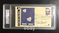 Stan Musial 1984 FIRST DAY COVER HAND SIGNED PSA Encapsulated 1944 World Series