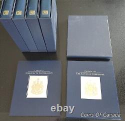 The Story Of Canada Stamp FDC 24K Gold Foil Complete 4 Volume Set #coinsofcanada