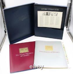 The Story of Canada Stamp & FDC Set + Gold Foil 4 Vol. Set of 84 + Documents