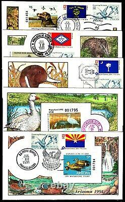 US 1991 Milford Collins Duck FDC Handpainted (51)