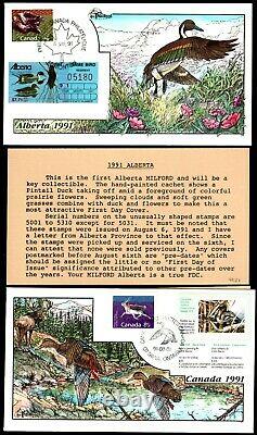 US 1991 Milford Collins Duck FDC Handpainted (51)