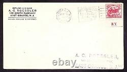 US 630 2c White Plains on Roessler First Day Cover