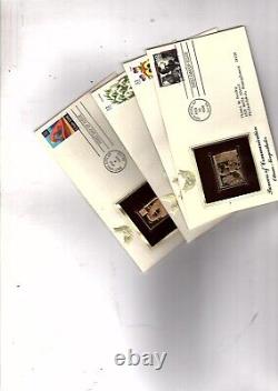 US Golden Replica 22kt FDC 60 first day covers G4 no cards bb18