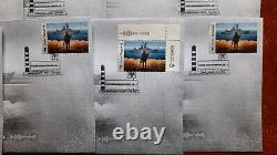 Ukraine 2022 FDC SET OF 25 COVERS with stamp F RUSSIAN WARSHIP, GO