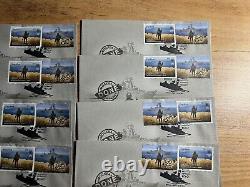 Ukraine 2022 FDC SET OF 26 COVERS with stamp W RUSSIAN WARSHIP, DONE! RARE