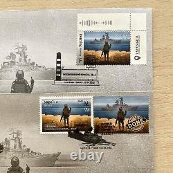 Ukrainian Envelopes with First Day Cover Stamps Russian Warship Go F & Done 2022