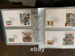 United Nations First Day Cover FDC collection Stamps Binder FULL