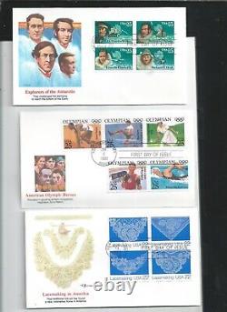 Us Fdc First Day Covers Collection Lot Of 300 + Fleetwood Unadressed