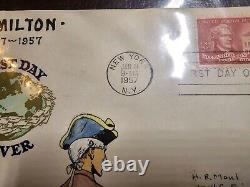 Usps Fdc Sc # 1086 H Maul Hand Painted Hamilton