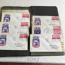 WORLD WAR 11 FIRST DAY COVERS FDC collection In Binder 1940' 1946