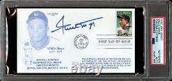 Willie Mays Signed First Day Cover PSA/DNA Slabbed
