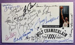 13 Membres du Temple de la renommée du baseball signent un FDC Autographié Premier Jour de l'émission