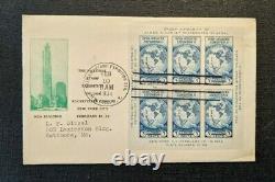 1934 Exposition Nationale De Timbres New York Ny Fdc 735 6 Couverture De Baltimore MD