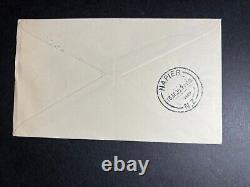 1935 New Zealand Airmail Cover First Day Cover Fdc Napier To Dunedin Flight Service 3