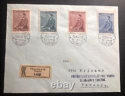 1942 Allemagne Theresienstadt Ghetto Premier Jour Couverture Locale Fdc