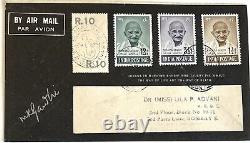 1948 Gandhi Bombay Air Mail Première Journée d'Émission