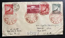 1949 Osaka Japon Premier jour d'émission FDC à Nosier OR USA Union Postale Universelle