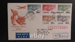 1959 Naha Ryukyu Premier Jour Couverture Fdc Surimprimé Airmails À Philadelphie Pa USA