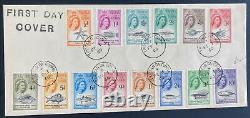 1960 Tristan Da Cunha Premier Jour FDC Poissons Ensemble complet de timbres