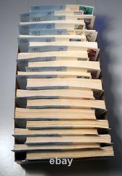 1973-1991 Premier jour Couvertures Art Craft ensemble de 771 FDC différents avec adresses correspondantes