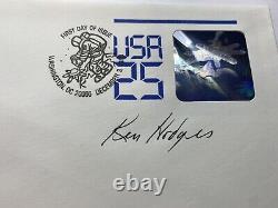 1989 Couverture Fdc Washington, DC Espace Holographique Signé Par Postmaster
