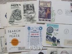 420 Premiers Jour Couvre Divers Cachets Annulations Enveloppes Années 1960