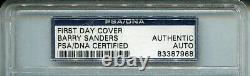 Barry Sanders Couverture De Premier Jour Psa/adn Autographe Authentique Certifié 2053 Yards