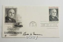 Bess Truman Signé Autographié Premier Jour Couverture Fdc 8c 5/8/1973