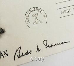 Bess Truman Signé Autographié Premier Jour Couverture Fdc 8c 5/8/1973