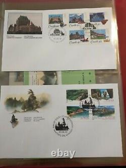 Canada 1993 Fdc Lot Bundle Includes Lighthouse Reliure & Vario Pages