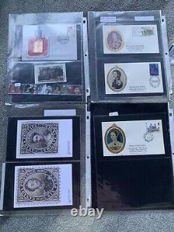 Collection de timbres vintage de la reine - Premier jour d'émission