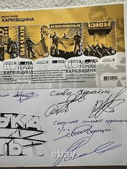 FDC City ? De héros, région de Kharkiv avec 9 signatures