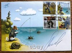 Fdc Enveloppe De Couverture Patron Minesweeper Dog Stamp Ukraine 2022 Panneau Autographe #1