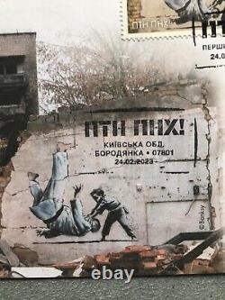 Fdc Signé Ensemble Pour Gagner (putin Go F) Banksy Ukraine Enveloppe Borodanka